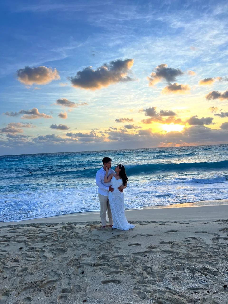 Mesa de boda en playa Vallarta